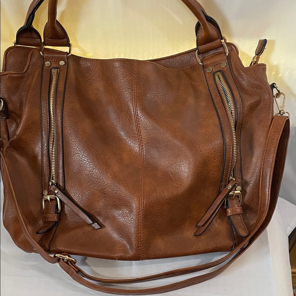 Brown Leather Tote Bag